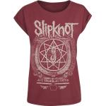 Röda Slipknot Band t-shirts i Storlek L i Bomull för Damer 