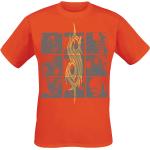 Orange Slipknot Band t-shirts i Storlek M i Bomull för Herrar 