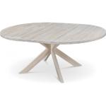 Rustika Vita Ovala matbord från Skånska Möbelhuset med diameter 140cm i Ek 