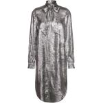 Knälånga Silvriga Knälånga klänningar från Soaked in Luxury Silver i Storlek XS för Damer 
