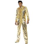 Guldiga Elvis Presley Kändis-dräkter från Smiffys i Storlek L i Polyester för Herrar 
