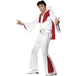 Rockiga Vita Elvis Presley Kändis-dräkter från Smiffys i Storlek M i Polyester 