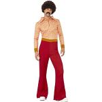 Retro Röda 70-tals maskeradkläder från Smiffys i Storlek XL för Damer 