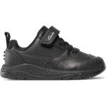 Svarta Skinnsneakers från Clarks på rea i storlek 33 med Kardborreknäppning i Läder för Pojkar 