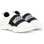 Vita Slip-in sneakers från Moschino på rea i storlek 32 med Slip-on med rundad tå i Kalvskinn för Pojkar 