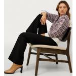 Ekologiska Randiga Vita Ribbstickade tröjor från Soaked in Luxury på rea i Storlek XL för Damer 