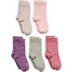 Socks 5P Sg Plain Fashion Col Pink Lindex