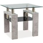 Moderna Gråa Kvadratiska soffbord från Skånska Möbelhuset Clemson i Metall 