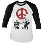 Soldiers Painting CND Sign Baseball Long Sleeve Tee, Long Sleeve T-Shirt