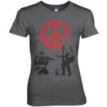 Soldiers Painting CND Sign Girly Tee, T-Shirt