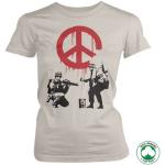 Soldiers Painting CND Sign Organic Girly Tee, T-Shirt