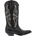 Svarta Ankle-boots från SONORA på rea med spetsig tå i Mocka för Damer 