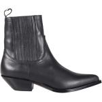 Svarta Ankle-boots från SONORA på rea med Klackhöjd 3cm till 5cm i Läder för Damer 