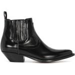 Svarta Ankle-boots från SONORA med spetsig tå i Kalvskinn för Herrar 