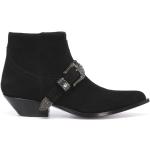 Svarta Ankle-boots från SONORA med Klackhöjd till 3cm i Läder för Herrar 