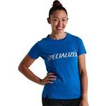 Blåa Kortärmade Tränings t-shirts på rea i Storlek XXL i Polyester för Damer 