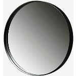 Svarta Runda speglar från Woood med diameter 80cm 