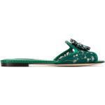 Sandaletter med strass från Dolce & Gabbana i storlek 41,5 med Slip-on med öppen tå i Kalvskinn för Damer 
