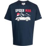 Blåa Spiderman T-shirts med tryck från MC2 SAINT BARTH i Storlek L för Herrar 