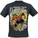 Svarta Spiderman T-shirts stora storlekar i Storlek M i Bomull för Herrar 