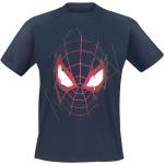 Mörkblåa Spiderman T-shirts i Storlek XL i Bomull för Herrar 