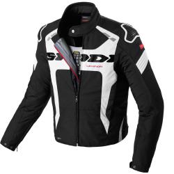 Spidi Warrior H2Out Motorcykel textil jacka, svart-vit, storlek 3XL