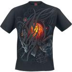 Steampunk Svarta T-shirts från Spiral i Storlek S i Bomull för Herrar 