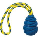 Sporting jumper on a rope natural rubber Yellow 7 cm/25 cm - Hund - Hundleksaker & Spel - Apporteringsleksaker - Trixie - ZOO.se
