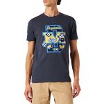 Mörkblåa Dumma Mej Minioner T-shirts med tryck från Springfield i Storlek S i Bomull för Herrar 