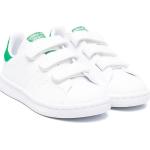 Vita Sneakers med kardborreknäppning från adidas Stan Smith med Kardborreknäppning med rundad tå i Kalvskinn för Pojkar 