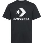 Svarta Kortärmade Tränings t-shirts från Converse i Storlek XS 
