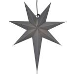 Gråa Julstjärnor hängande från Star Trading E14 i Papper 