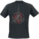 Svarta Star Trek Klingon T-shirts i Storlek XL i Bomull för Herrar 