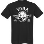 Svarta Star Wars Yoda T-shirts stora storlekar i Storlek 3 XL i Bomull för Herrar 