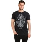 Svarta Farsdags Star Wars Yoda T-shirts med tryck i Storlek L för Herrar 