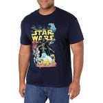 Marinblåa Star Wars Death Star T-shirts stora storlekar i Storlek 3 XL för Herrar 