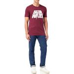 Vinröda Star Wars Yoda T-shirts med tryck i Storlek L i Bomull för Herrar 