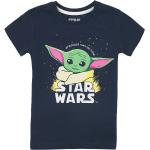 Mörkblåa Star Wars The Mandalorian Baby Yoda T-shirtar för Bebisar i Storlek 98 i Bomull från emp-shop.se 