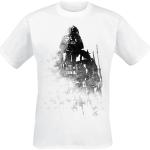 Vita Star Wars Darth Vader T-shirts med tryck i Storlek XL i Bomull för Herrar 