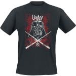 Svarta Star Wars Darth Vader T-shirts med tryck i Storlek L i Bomull för Herrar 