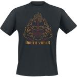 Svarta Star Wars Darth Vader T-shirts med tryck i Storlek M i Bomull för Herrar 
