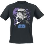 Svarta Star Wars Stormtrooper T-shirts stora storlekar i Storlek 4 XL i Bomull för Herrar 