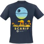 Star Wars T-shirt - Rogue One - Scarif - S XXL - för Herr - marinblå