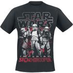 Svarta Star Wars Stormtrooper T-shirts stora storlekar i Storlek 4 XL i Bomull för Herrar 