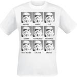 Vita Star Wars Stormtrooper T-shirts stora storlekar i Storlek 4 XL i Bomull för Herrar 