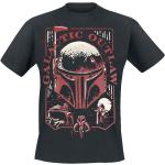 Svarta Star Wars Boba Fett T-shirts stora storlekar i Storlek XL i Bomull för Herrar 