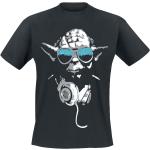 Svarta Star Wars Yoda T-shirts med tryck i Storlek XL i Bomull för Herrar 