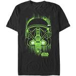 Hållbara Ekologiska Svarta Kortärmade Star Wars Rogue One Kortärmade T-shirts i Storlek XL för Herrar 