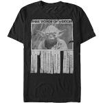 Svarta Star Wars Yoda T-shirts stora storlekar i Storlek 5 XL för Herrar 