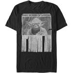 Svarta Star Wars Yoda T-shirts med tryck i Storlek M för Herrar 